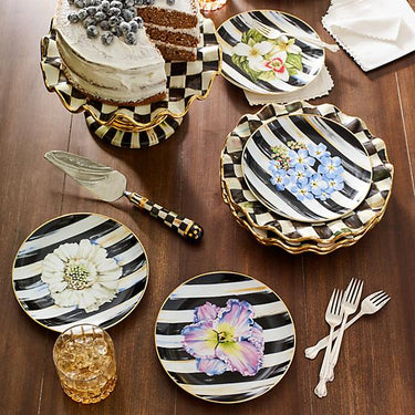 Courtly Check Fluted Cake Stand