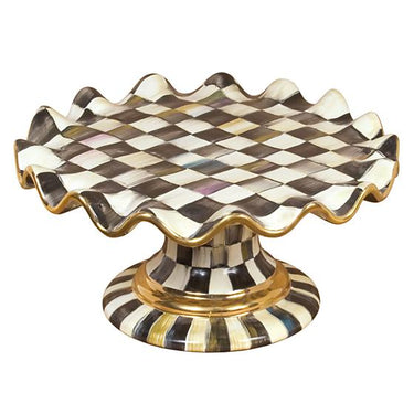 Courtly Check Fluted Cake Stand