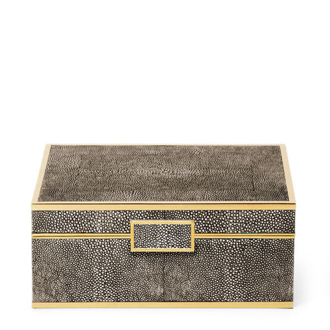 Classic Shagreen Jewelry Box, Small