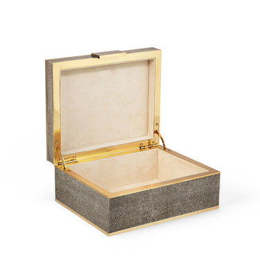 Classic Shagreen Jewelry Box, Small