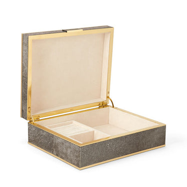 Classic Shagreen Jewelry Box, Large