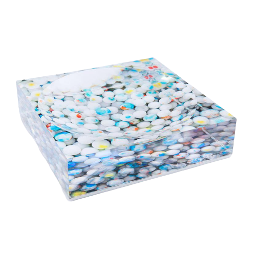 Candy Dish, White Firework