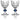 Harcourt 1841 Water Glass Clear & Blue, Set of 2