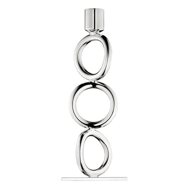 Vertigo Silver-Plated 3-Ring Candelabra