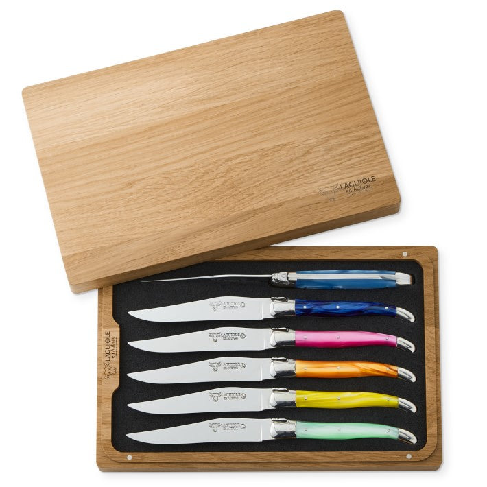 Rainbow Steak Knives, Set of 6