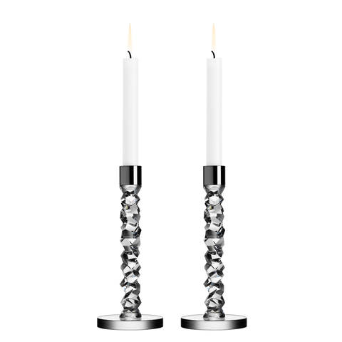 Carat Candlestick, Medium, Set of 2