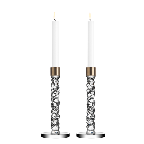 Carat Candlestick, Medium, Set of 2