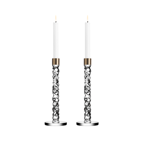 Carat Candlestick, Large, Set of 2