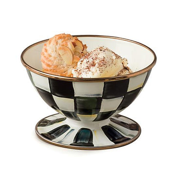 Courtly Check Enamel Ice Cream Dish