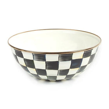 Courtly Check Enamel Everyday Bowl, Medium