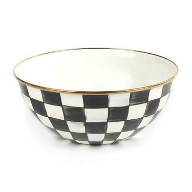 Courtly Check Enamel Everyday Bowl, Large