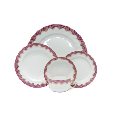 Fish Scale Dinnerware, Pink