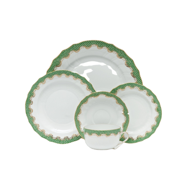 Fish Scale Dinnerware, Jade