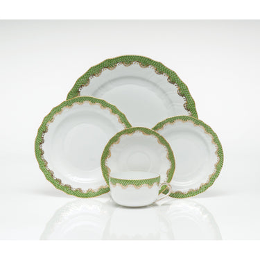 Fish Scale Dinnerware, Evergreen