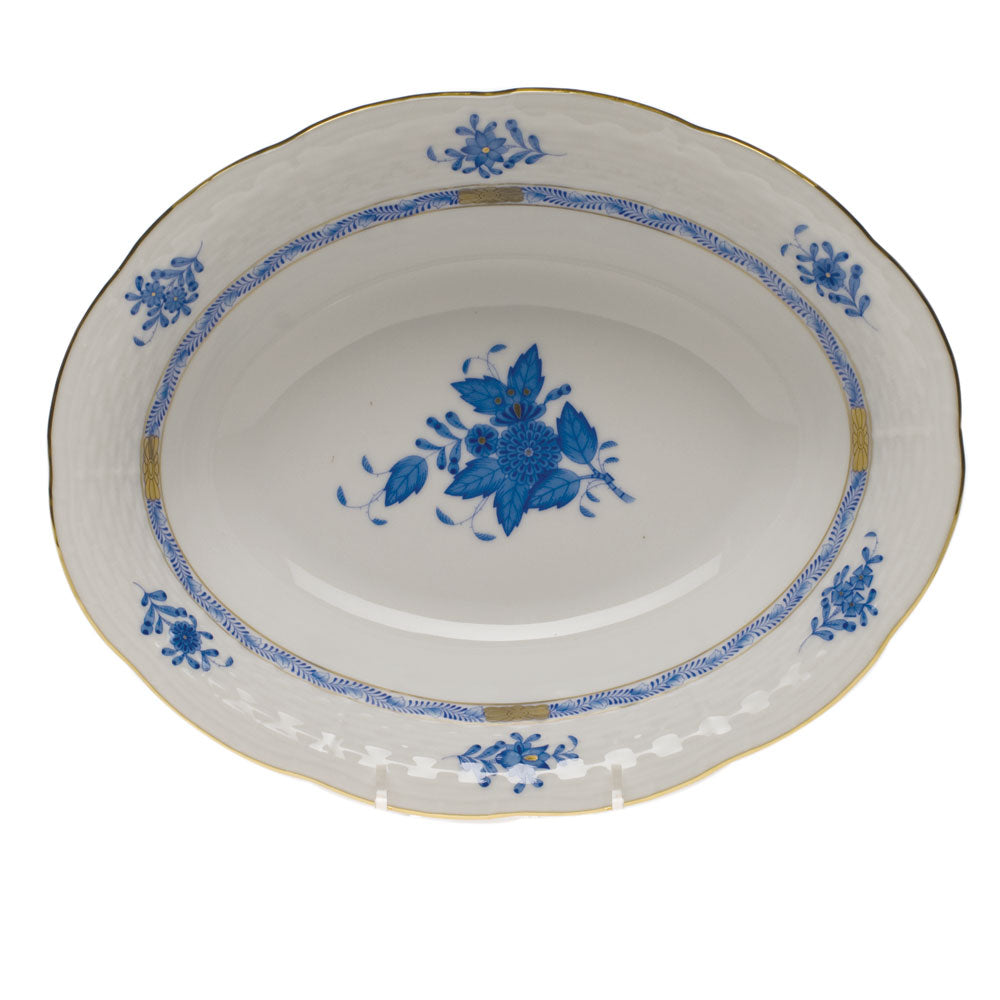 Chinese Bouquet Oval Vegetable Dish
