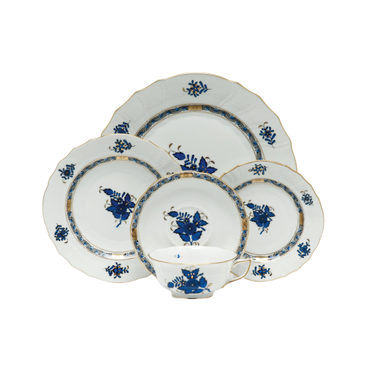 Chinese Bouquet Dinnerware, Black Sapphire