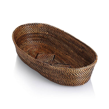 Oval Bread Basket with Edging
