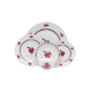 Chinese Bouquet Dinnerware, Raspberry