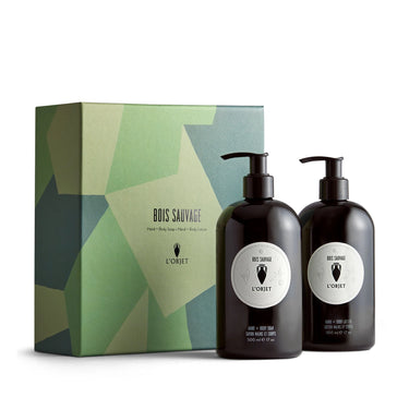 Bois Sauvage Hand/Body Soap & Lotion, Set of 2