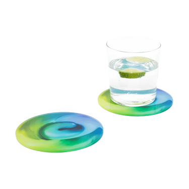 Acrylic Coaster, Blueberry, Set of 4