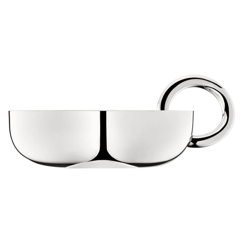 Vertigo Silver-Plated Snack & Trinket Bangle Bowl, Small