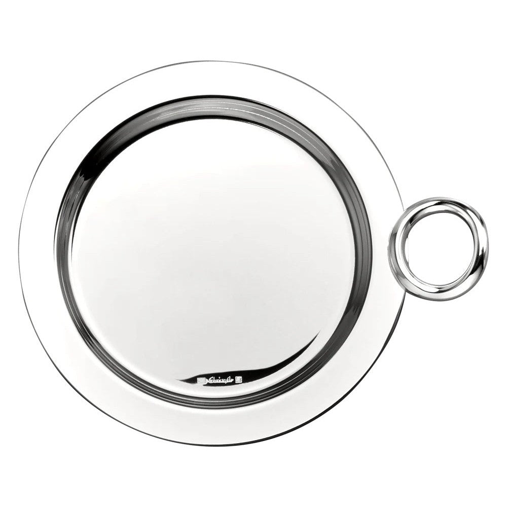 Vertigo Silver-Plated Bottle Coaster