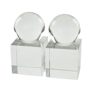 Crystal Bookend Set