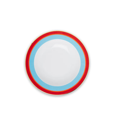 Rainbow Azzurro Soup & Dinner Plate Set, Rainbow Azzurro