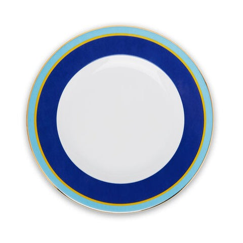 Rainbow Blu Soup & Dinner Plate Set, Rainbow Blu