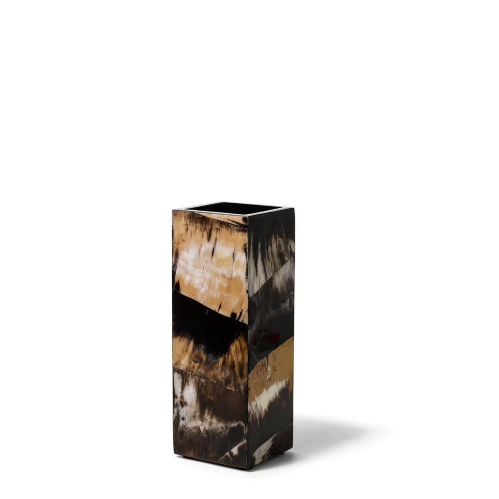 Horn Veneer Vase, 12"