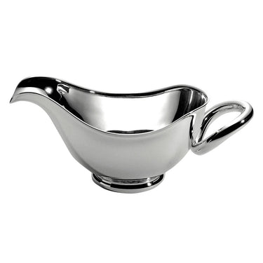 Vertigo Silver-Plated Oval Gravy Boat, Medium