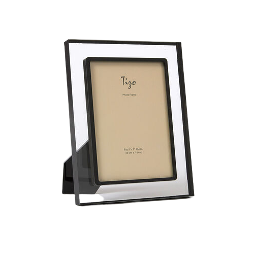 Black Border Lucite Frame, 4 x 6"