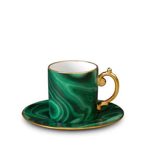 Malachite Espresso Cup & Saucer