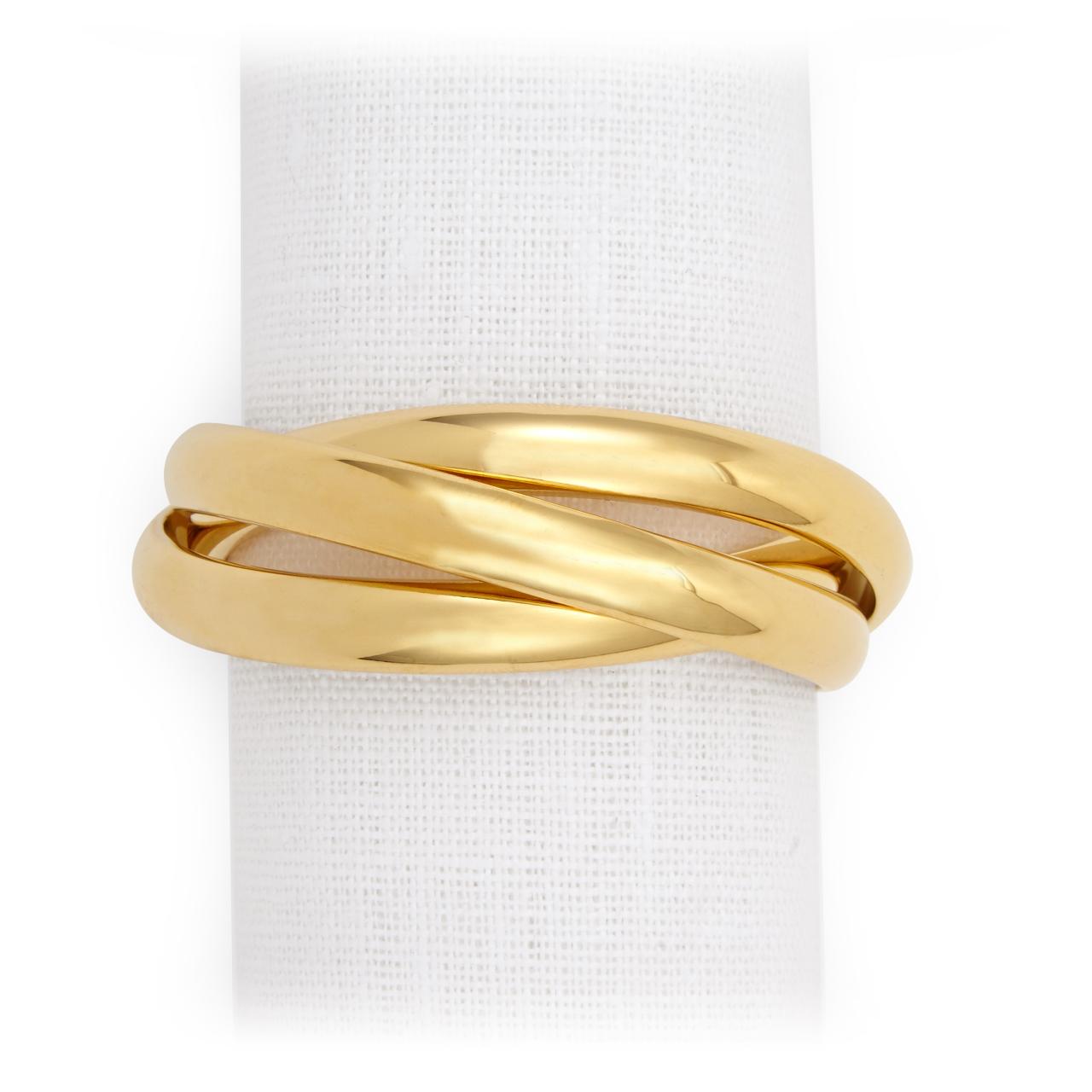 L'Objet - Three Ring Napkin Jewels, Set of 4