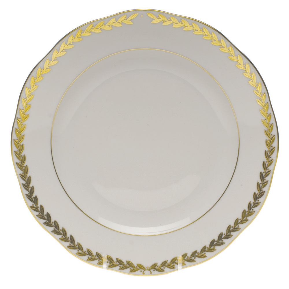 Golden Laurel Dessert Plate