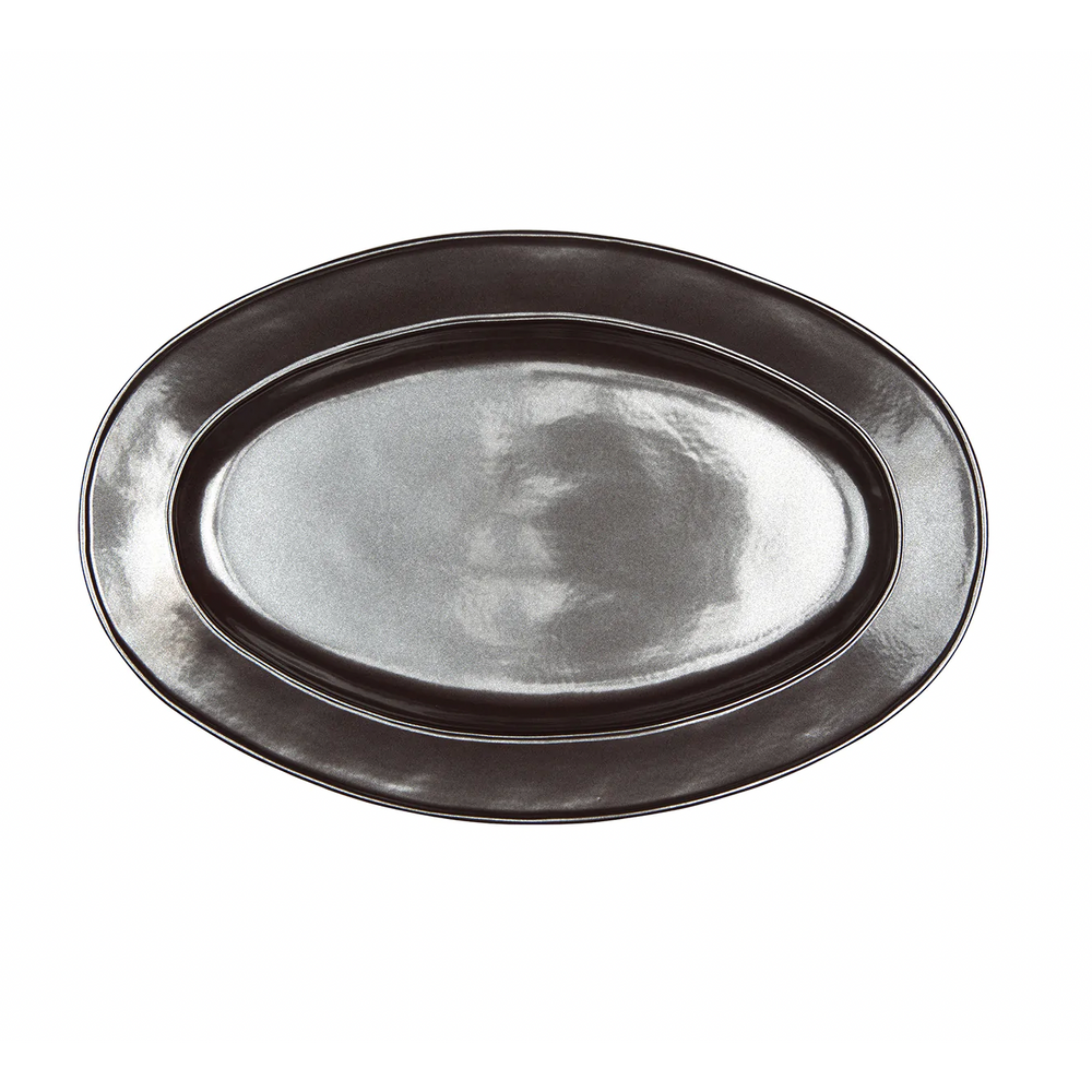 Pewter Stoneware Platter, 15"