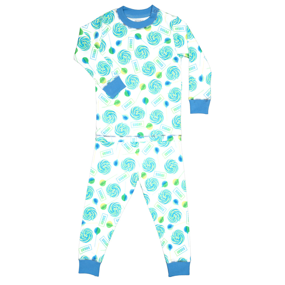 Blue Lollipops Two Piece PJ Set