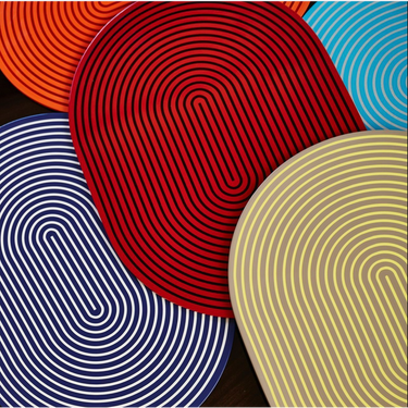 Lacquer Stripe Placemat, Set of 2