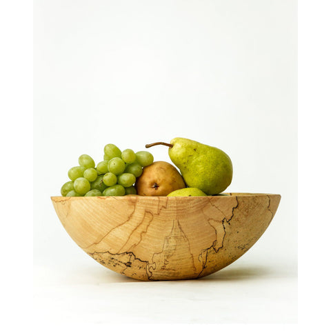 Classic Round Spalted Maple Bowl