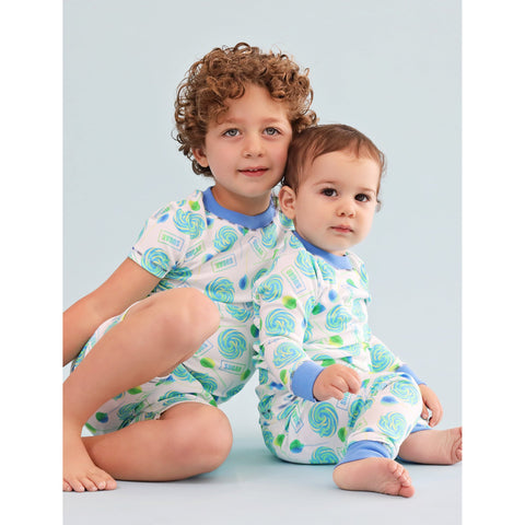 Blue Lollipops Two Piece PJ Set