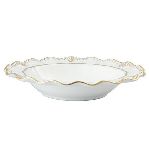 Elizabeth Gold Rim Soup Plate