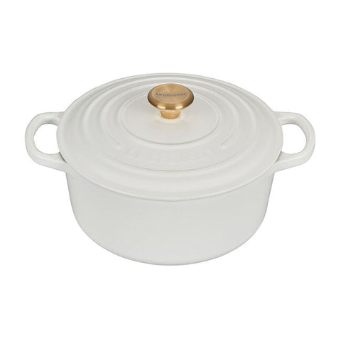 Round Dutch Oven with Gold Knob