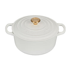 Round Dutch Oven with Gold Knob
