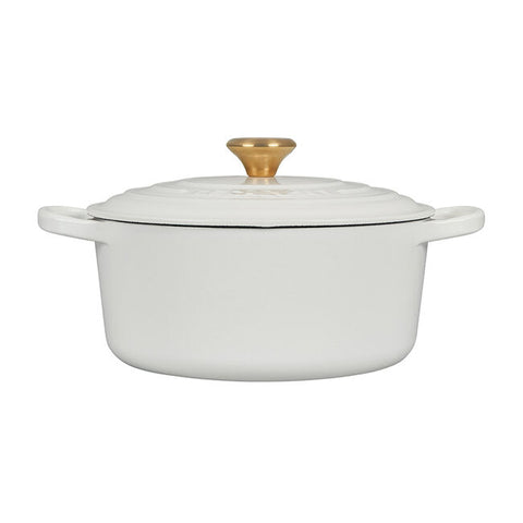 Round Dutch Oven with Gold Knob