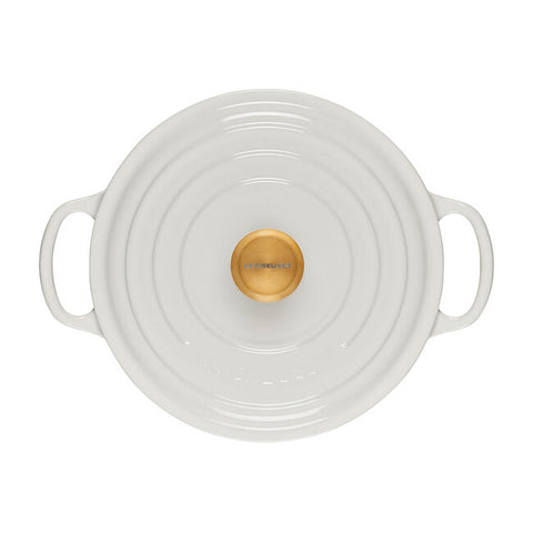 Round Dutch Oven with Gold Knob