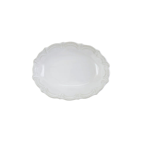 Incanto Stone Lace Oval Serving Bowl, Small