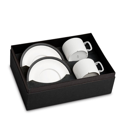 Soie Tressée Tea Cup & Saucer, Set of 2