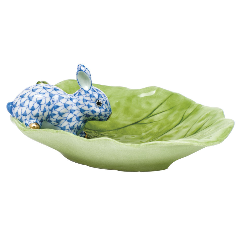 Bunny on Cabbage Leaf
