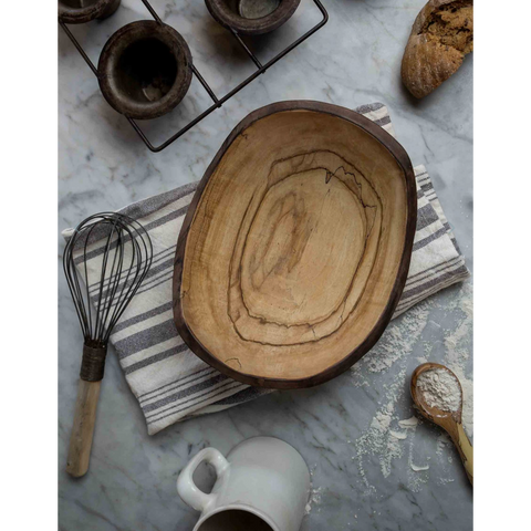 Spalted Maple Oval Bowl