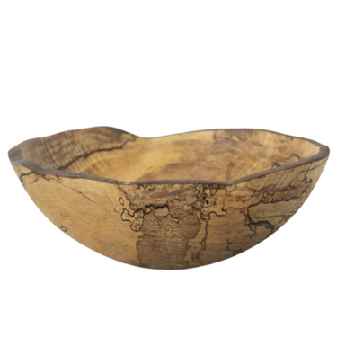 Spalted Maple Oval Bowl